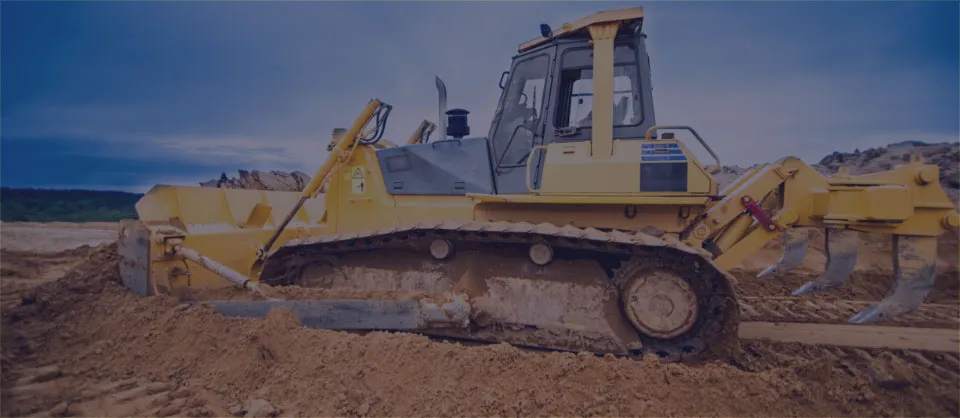 Dozer pushing dirt
